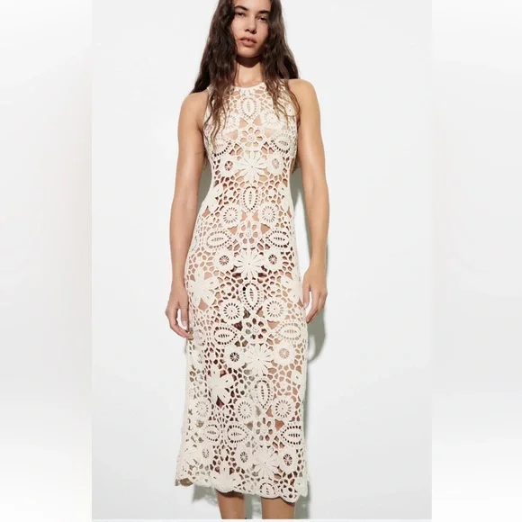 Zara | Dresses | Zara Long Knit Dress With Cut Outs Ecru Size S New With Tags | Poshmark Zara | Dresses | Zara Long Knit Dress With Cut Outs Ecru Size S New With Tags | Poshmark